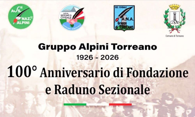 100 Anniversario Fondazione Alpini Torreano